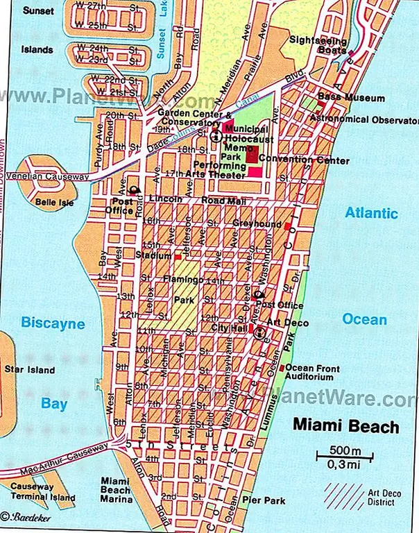 Miami Beach Map - Attractions