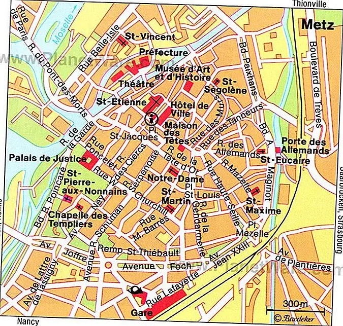 Metz Map - Attractions