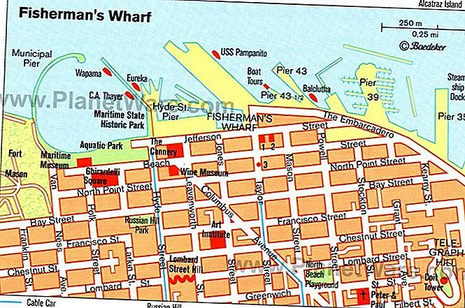 San Francisco Fisherman's Wharf Map