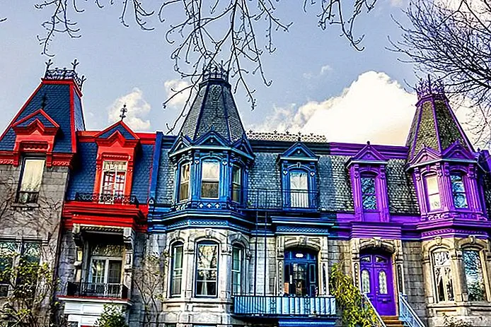 Colorful Victorian houses