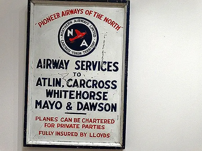 Antique sign at Yukon Transportation Museum Adam Jones / modified photo