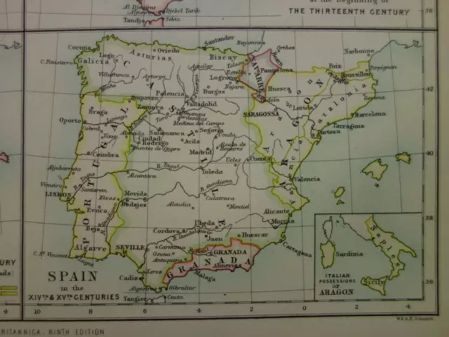 Spain Historical regions map