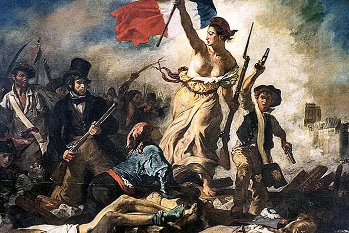 Liberty Leading the People by Eugène Delacroix (Denon Wing, Room 77) Yann Caradec / gewijzigde foto