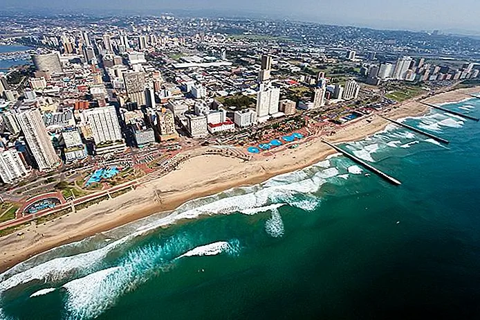 Luchtfoto van Durban